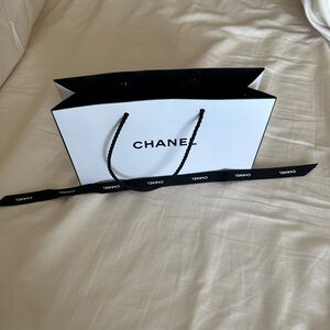 Chanel paper bag and ribbon